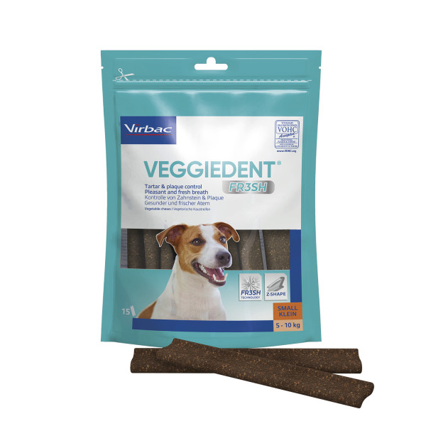 Virbac VeggieDent Kaustreifen für Hunde S 224g